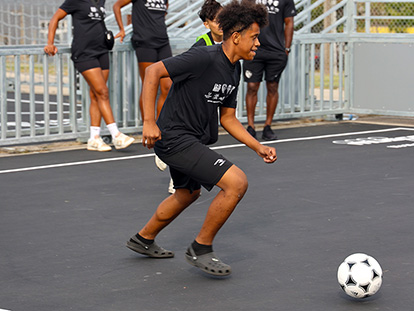 youth playing at new kc mini-pitch