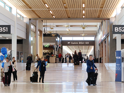 inside the new KCI airport terminal