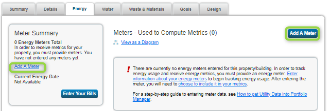 Energy Star Portfolio Manager Add a Meter