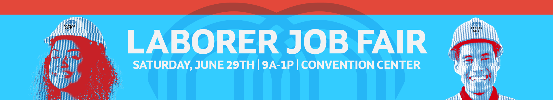 Job Fair Web Banner that reads Laborer Job Fair