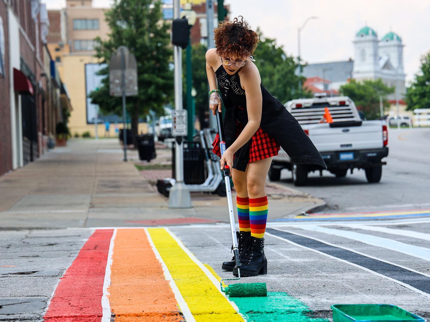 Painting Pride Crosswalk 2