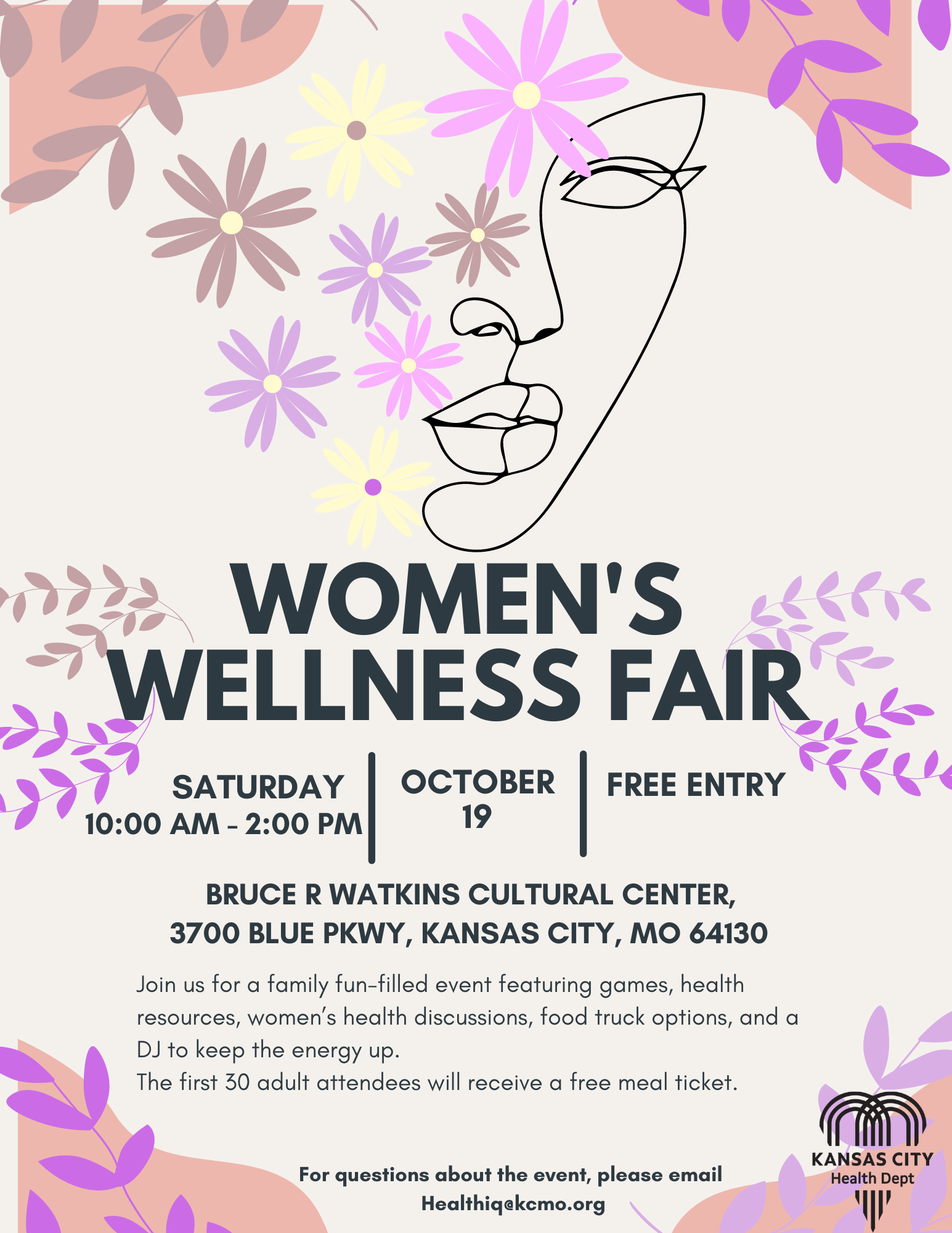 Women's Wellnes Health Fair Flyer 2024