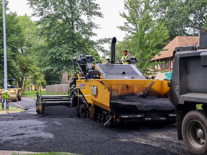 KC road crew working on a street