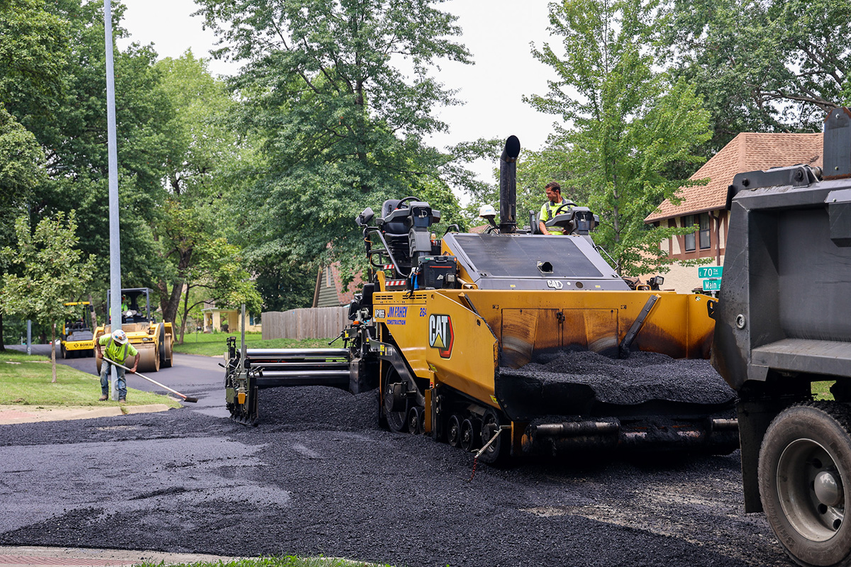 KC road crew working on a street