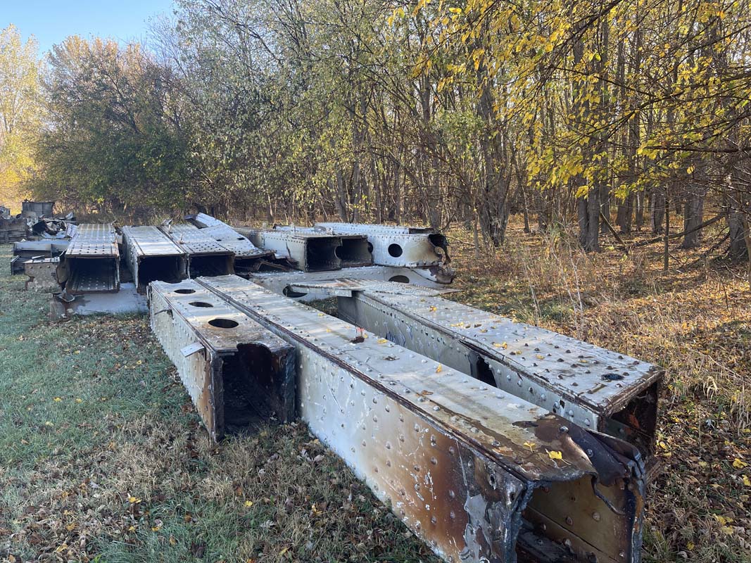 metal salvaged from the historic "Buck" O’Neil Bridge