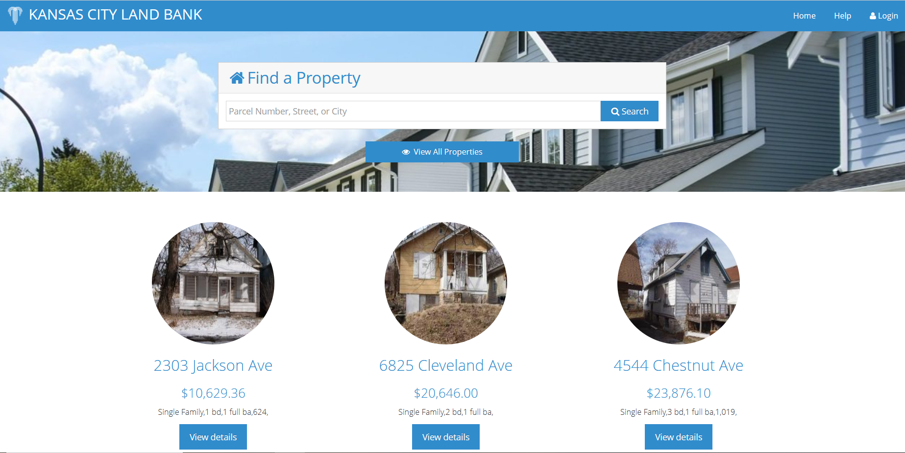 ePropertyPlus website home page screenshot