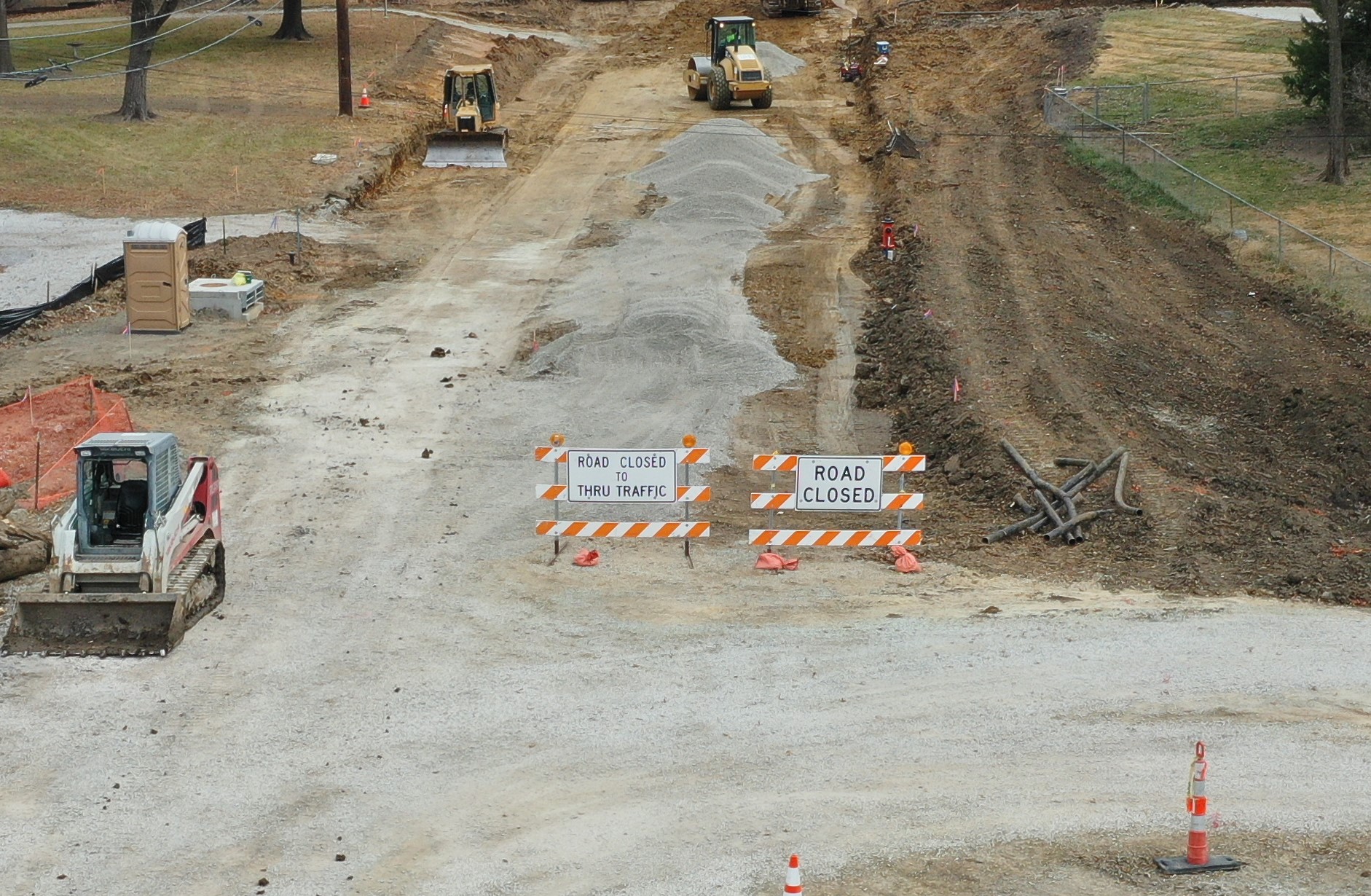 road closed sign