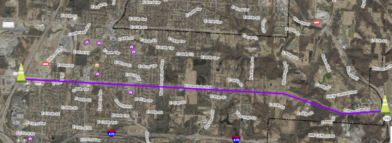 Bannister Road Streetscape boundary map image