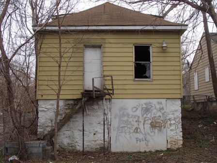 Exterior photo of the back of house located at 3012 Cleveland.