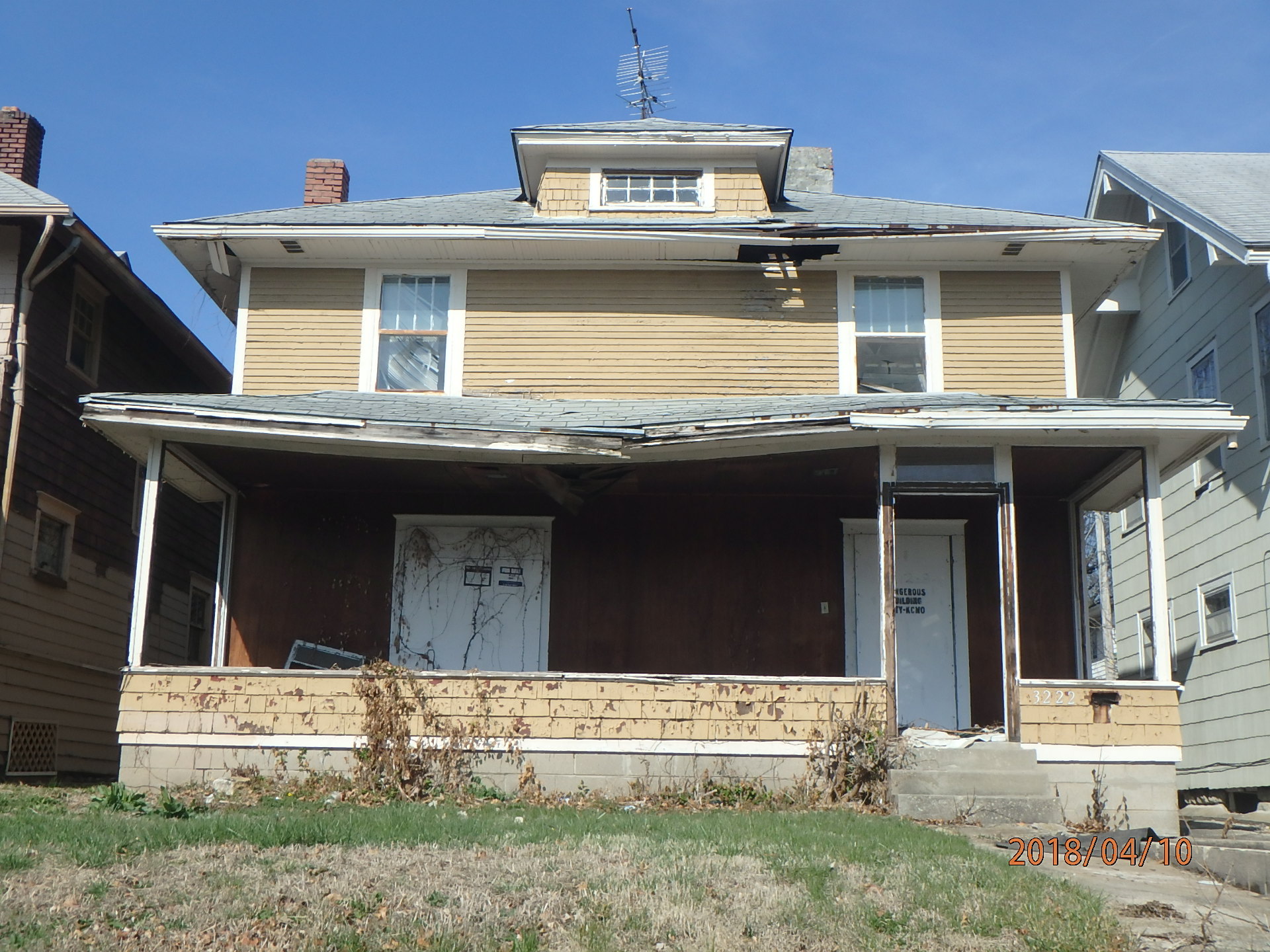 Exterior photo of front of house located at 3222 College.