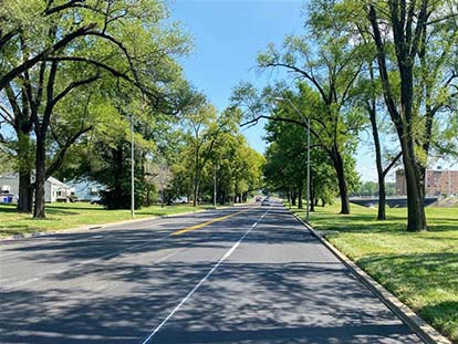 beautiful resurfaced KCMO street