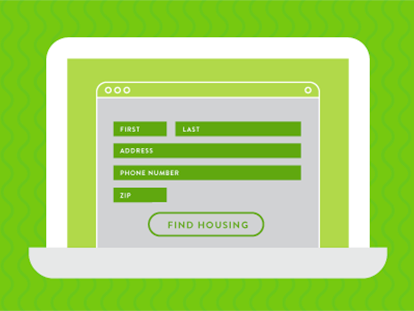 find housing on a laptop