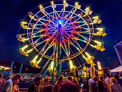 ferris wheel at night