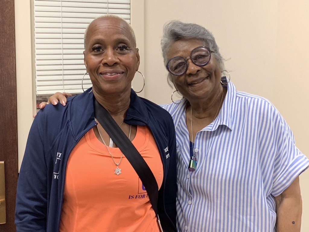 Picture shows two Wellness Ambassadors: Estelle Brooks and Shirley McDonald