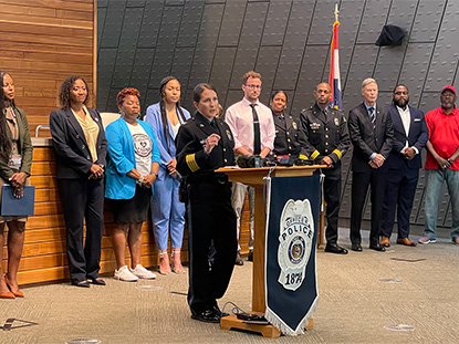 KCPD Chief Stacey Graves announces a new plan dedicated to reducing violent crime and gun violence in Kansas City